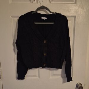 SET!!! White Burch Black Cardigan Set